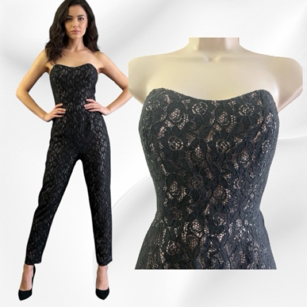 ASOS Lace Strapless Jumpsuit.. Size 4 - Picture 3 of 5